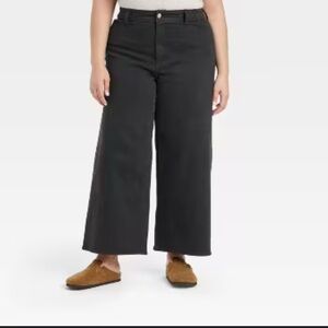 New Universal Thread Women's High-Rise Sailor Wide Leg Ankle Jeans Size 17 NWT